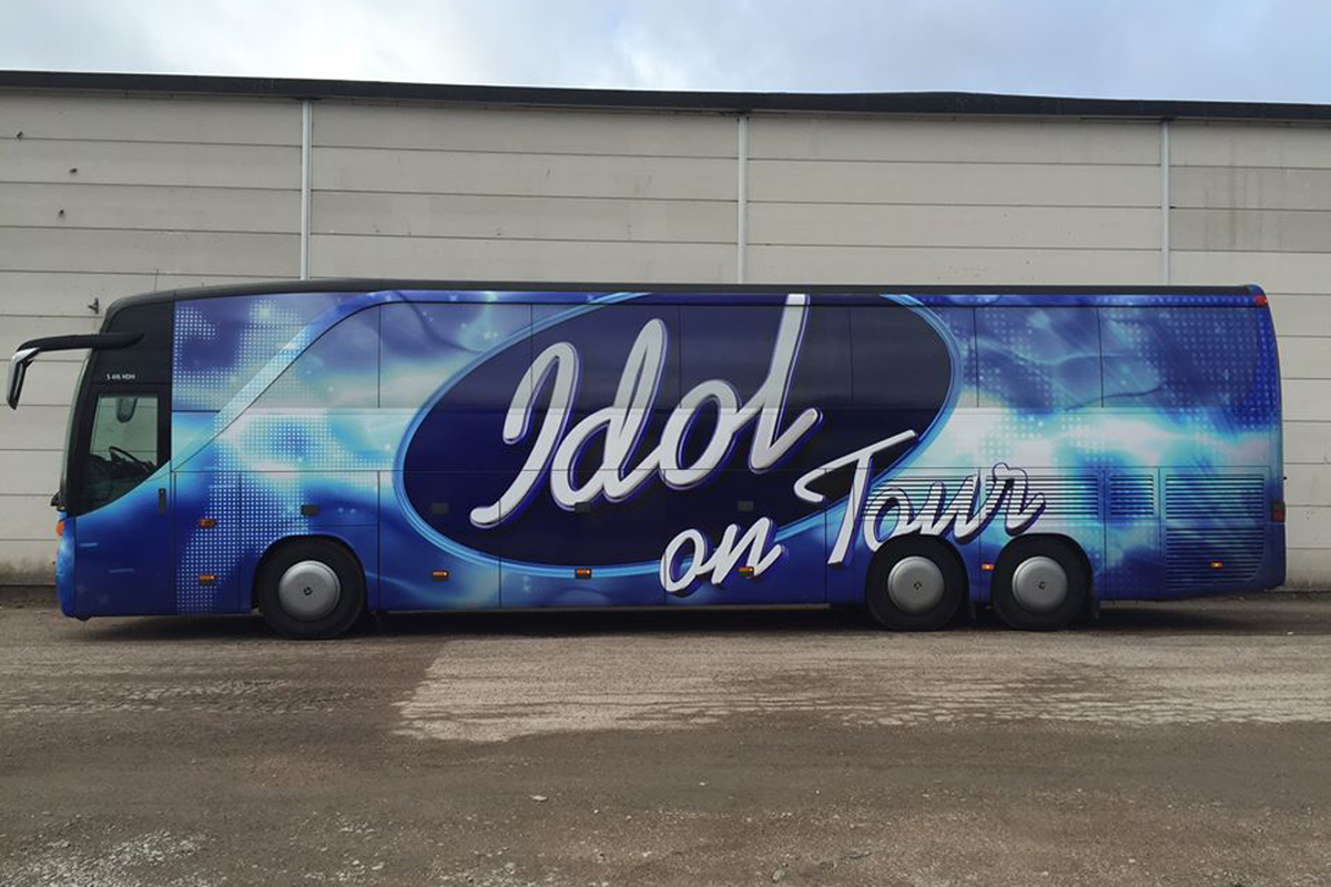 IDOL 2015, vi levererade en buss till auditionturnén (Tv4)